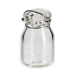 Bocal de conserve en verre miniature 1/12