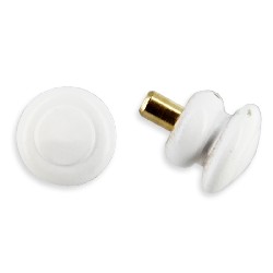 6 Boutons ronds emailles pour maisons de poupées 1/12