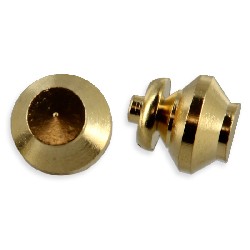 6 Boutons de porte pour maisons de poupées 1/12