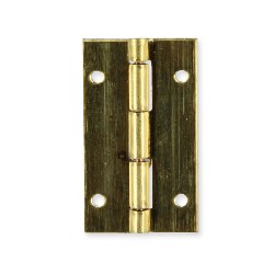 4 Charnieres laiton rectangulaires pour maisons de poupées 1/12