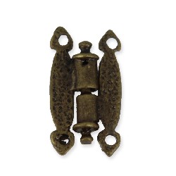 2 Charnières de porte a gonds antique, Elément de construction pour maison de poupées