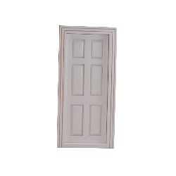 Porte 6 panneaux blanc