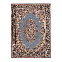 Tapis tissé Persan blau/rosé, Sol