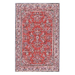 Tapis tissé Persan bleu/rouge