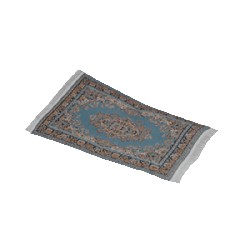 Tapis tissé Persan bleu