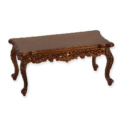 Table basse Louis XV noyer meuble de collection Trianon 1/12