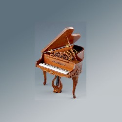 Piano a queue Louis XV noyer
