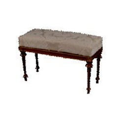 Banquette noyer-or creme