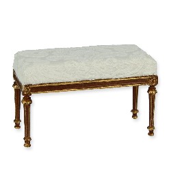 Banquette noyer-or creme