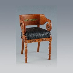 Chaise de direction Louis Ph noyer-cuir