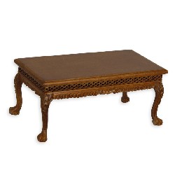 Table basse noyer meuble de collection Trianon 1/12