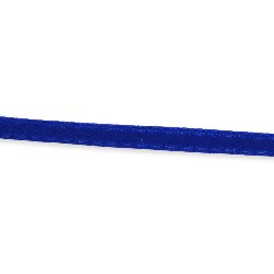 Ruban satin 3mm bleu roi - 2m pour maisons de poupées 1/12
