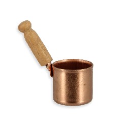 Casserole en cuivre avec manche, Miniatures