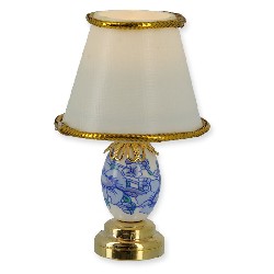 Lampe De Table LED Fleurie Bleue