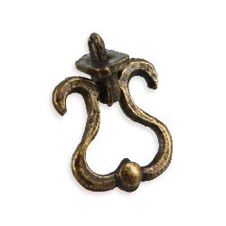 Poignee de tiroir antique pour maisons de poupées 1/12