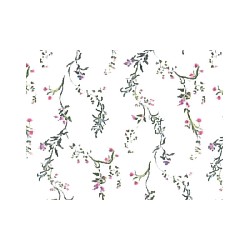 Papier peint imprimé motif végétal, Mur