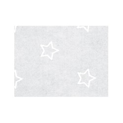 Véritable Papier peint gris étoile blanc