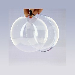 Boule plastique en 2 parties diam 10cm