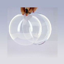 Boule plastique en 2 parties diam 12cm