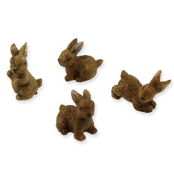 Mini-lapin résine assortis 1 pièce