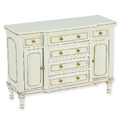 Commode Louis XVI ivoire-or