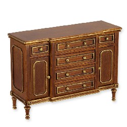 Commode Louis XVI noyer-or