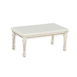Table basse Louis XVI ivoire-or, Meubles de collection Trianon