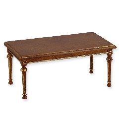 Table basse Louis XVI noyer-or