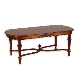 Table ovale Louis XVI noyer meuble de collection Trianon 1/12