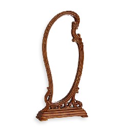 Miroir sur pied noyer meuble de collection Trianon 1/12