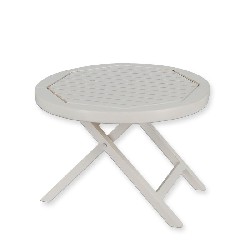 Table de jardin blanche