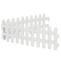 Barrière blanche metallique, 4pcs 1/12