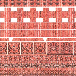 Finitions pour briques 34977 pour maisons de poupées 1/12