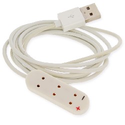 Cable USB-3V avec triplette pour maisons de poupées 1/12