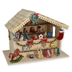 Chalet avec kit décoration de Noël  et tuiles pour 79612