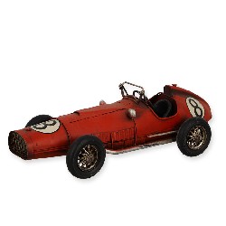 Voiture de course rouge N°8