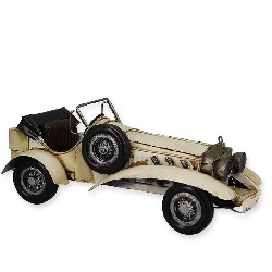 Voiture ancienne décapotable blanche