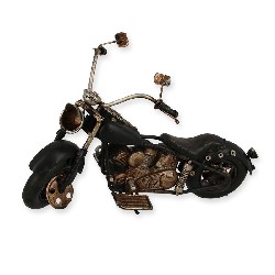 Moto ancienne noire