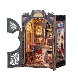 le bureau du comte chat - serre-livre pour bibliothèque - book nook