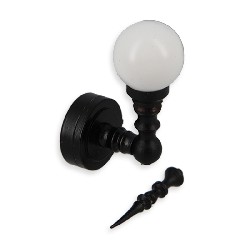 Applique LED murale boule pointe noire - cassée - pour maisons de poupées 1/12