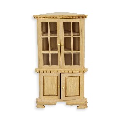 Deux corps d angle non verni - poignées décalées - meuble miniature 1/12