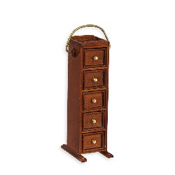 Console 5 tiroirs noyer meuble de collection Trianon 1/12