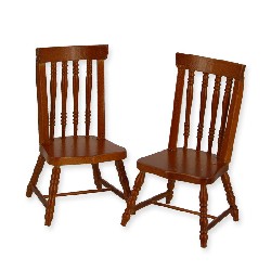 2 chaises merisier