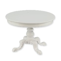 Table ronde blanche