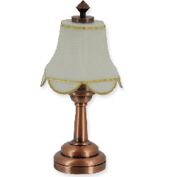 Lampe De Table LED Cuivre Blanc