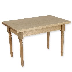 Table de cuisine rectang chene clair