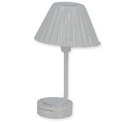 Lampe De Table LED Blanche Plissée