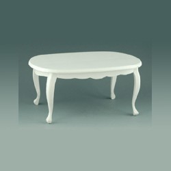 Table ovale blanche