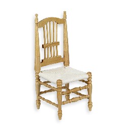 Chaise chene clair meuble miniature 1/12