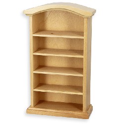 Armoire ouverte chene clair meuble miniature 1/12